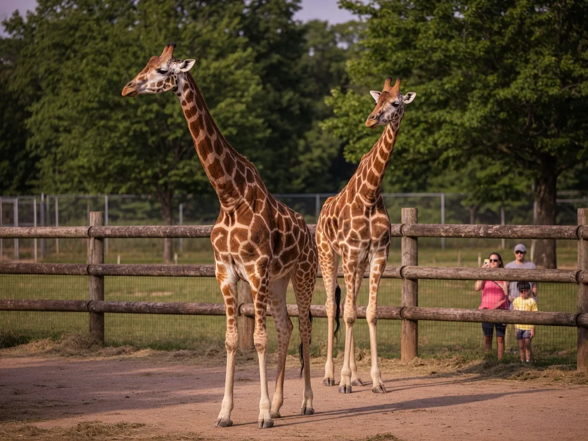 Elmwood Park Zoo entrance on a sunny summer day in Norristown Pennsylvania