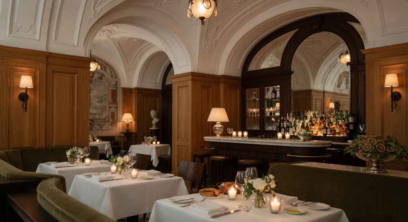 Cinematic shot of Borromini Ristorante