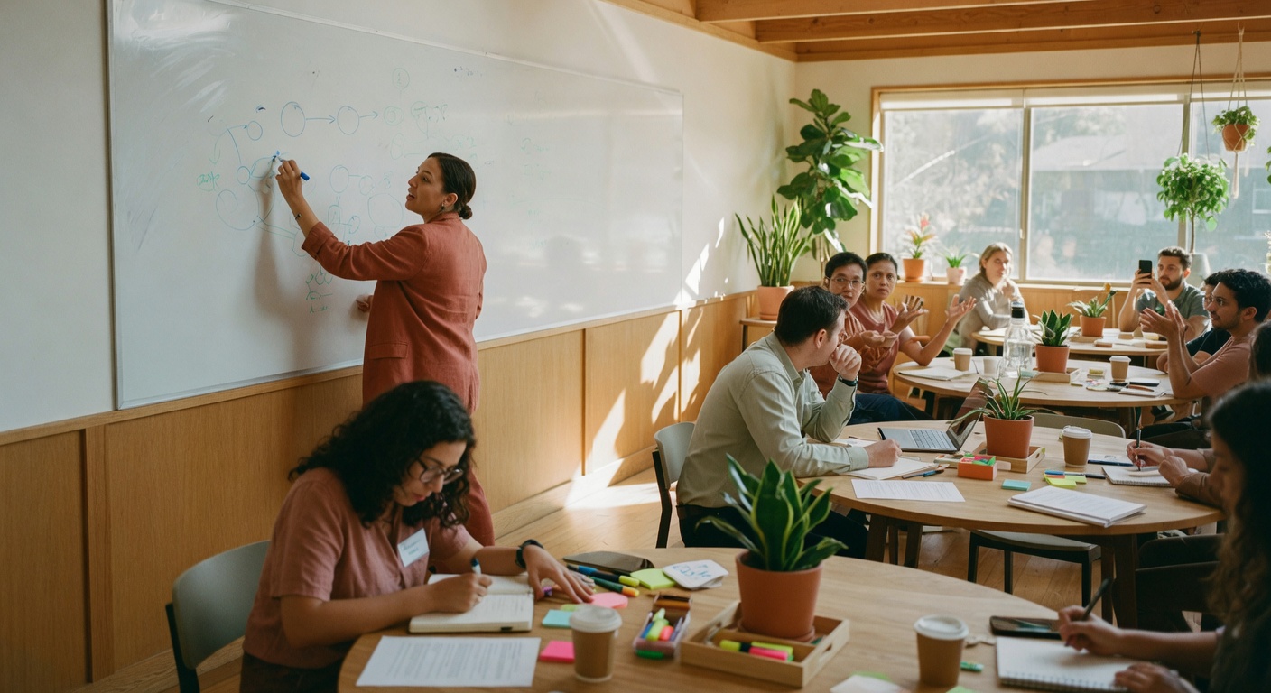 Interactive training workshop with engaged real estate professionals