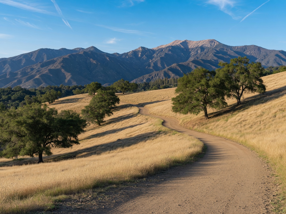 Scenic hiking trail in the San Gabriel Valley