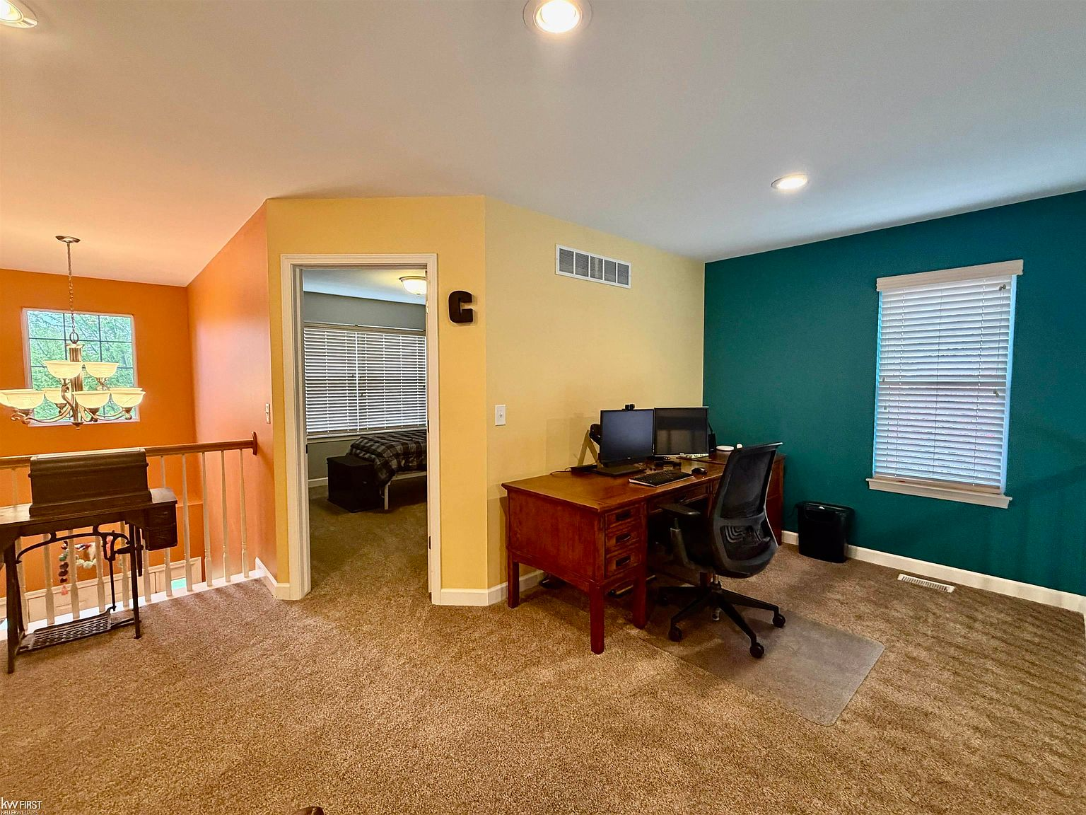 Loft landing area overlooking the great room