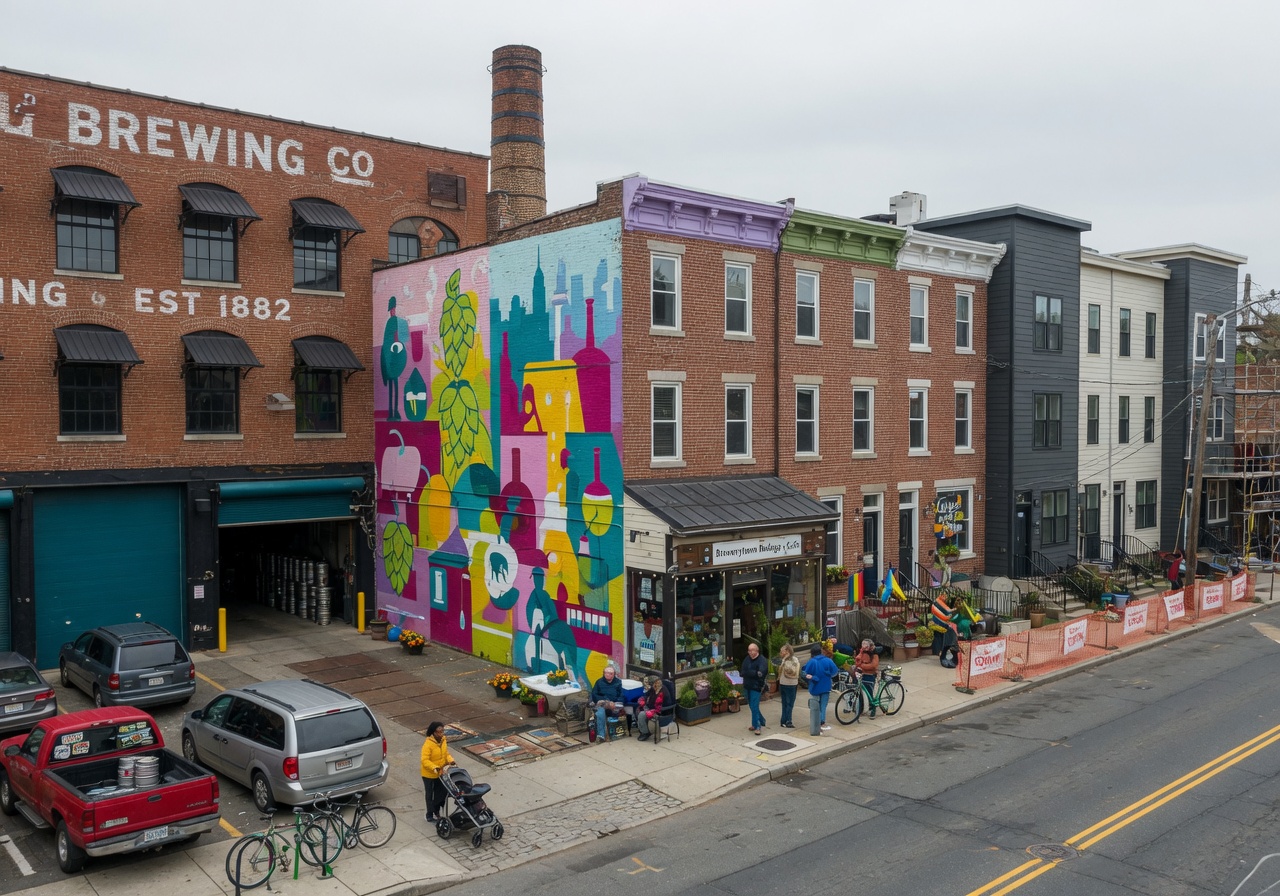 Brewerytown neighborhood in Philadelphia
