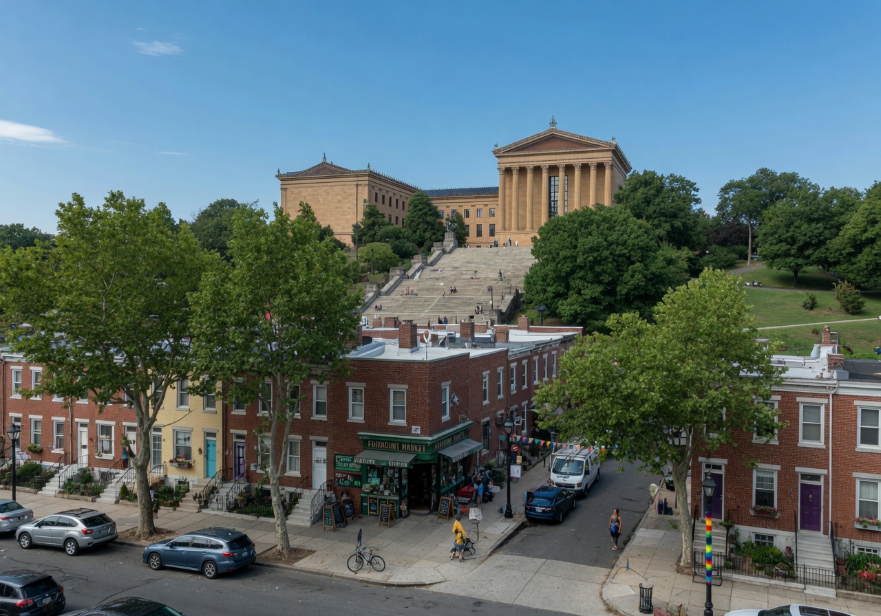 Fairmount neighborhood in Philadelphia