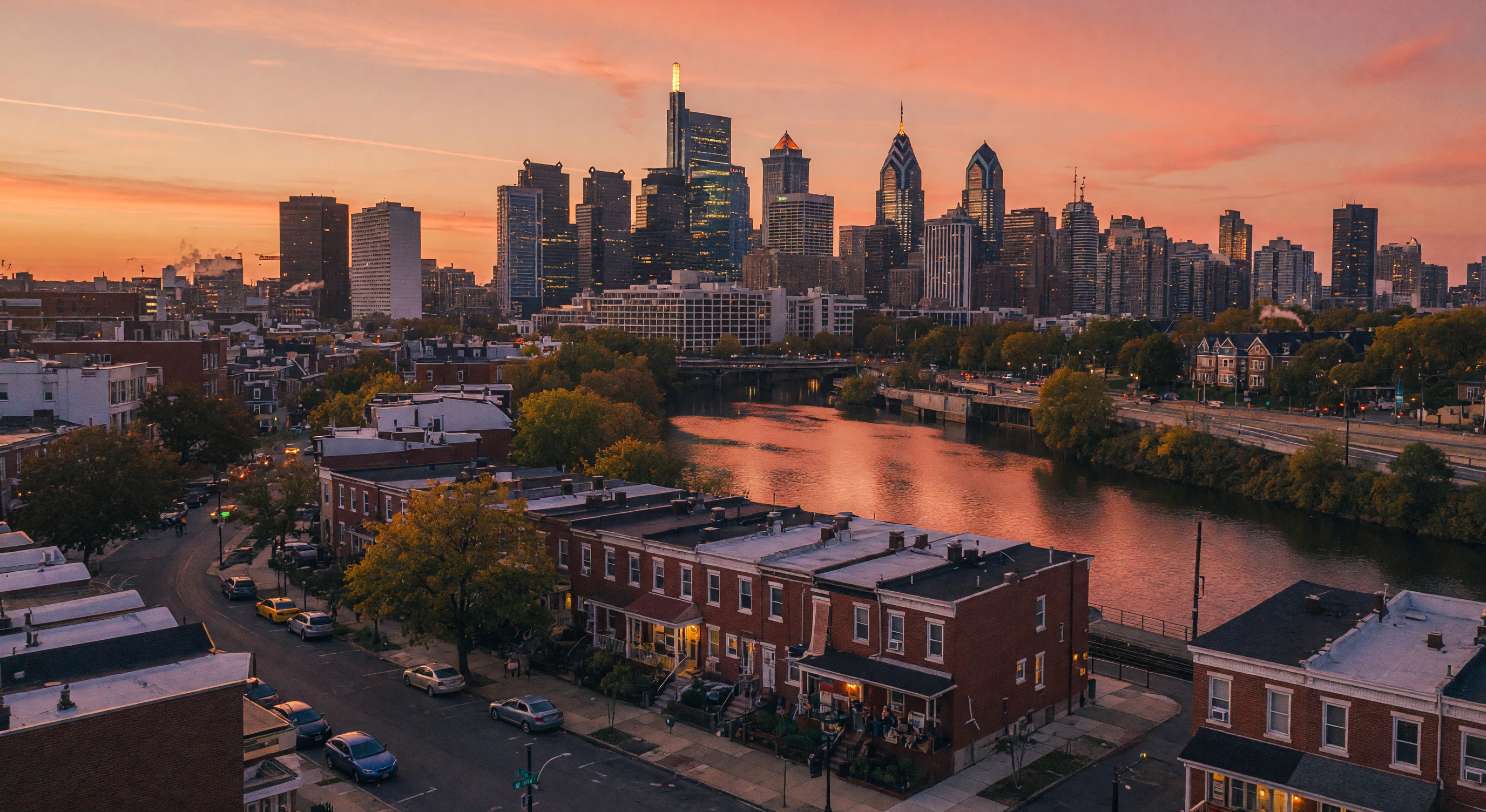 Neighborhood scene in Fishtown, Philadelphia