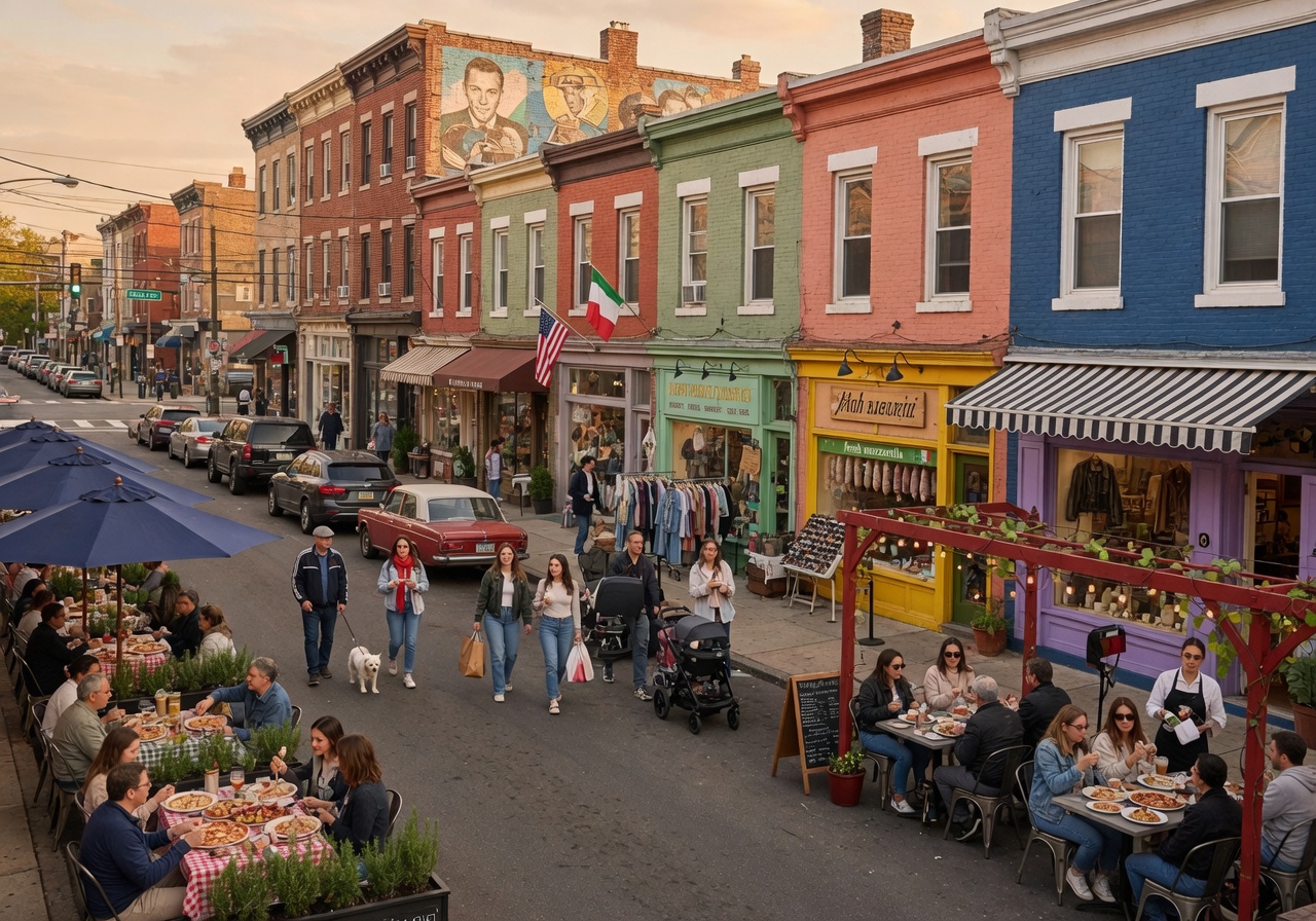 Manayunk neighborhood in Philadelphia