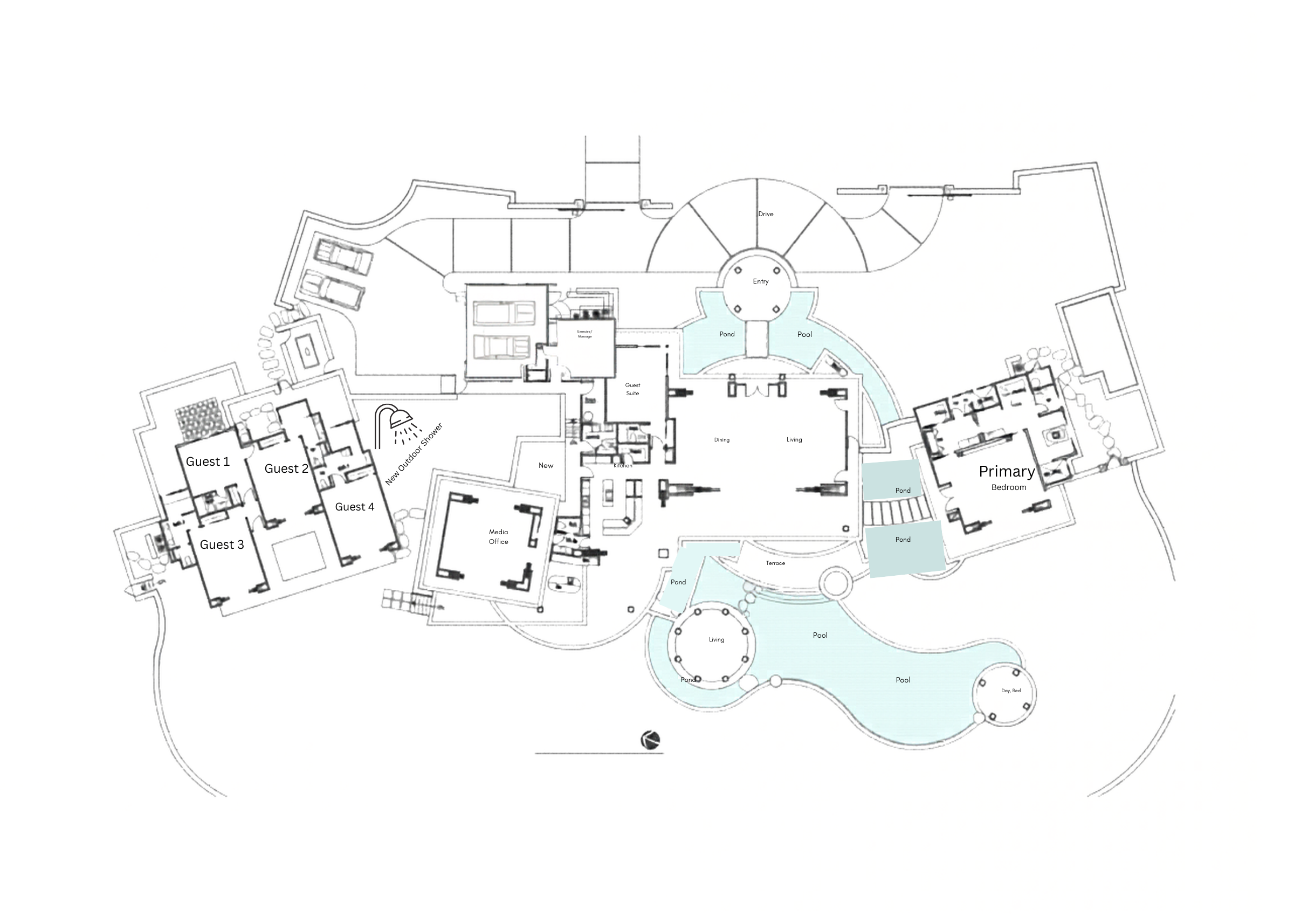 Floor plan for Hale Kiekiena, 62-3680 Kiekiena St