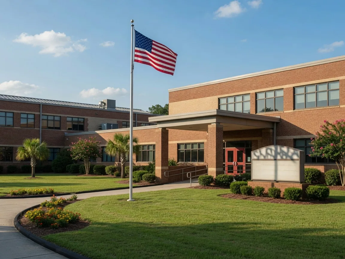 School exterior serving the Arcadia and Forestbrook community in Myrtle Beach SC