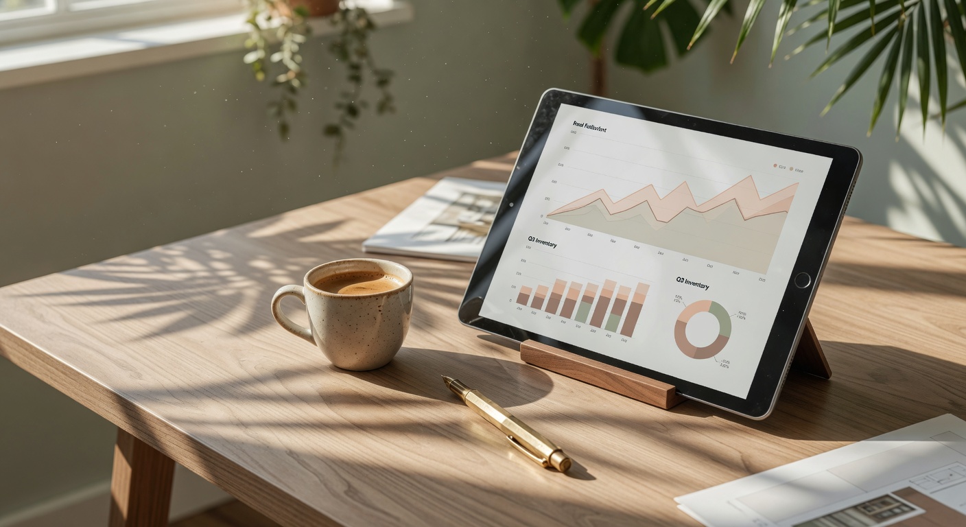 Real estate charts analytical background