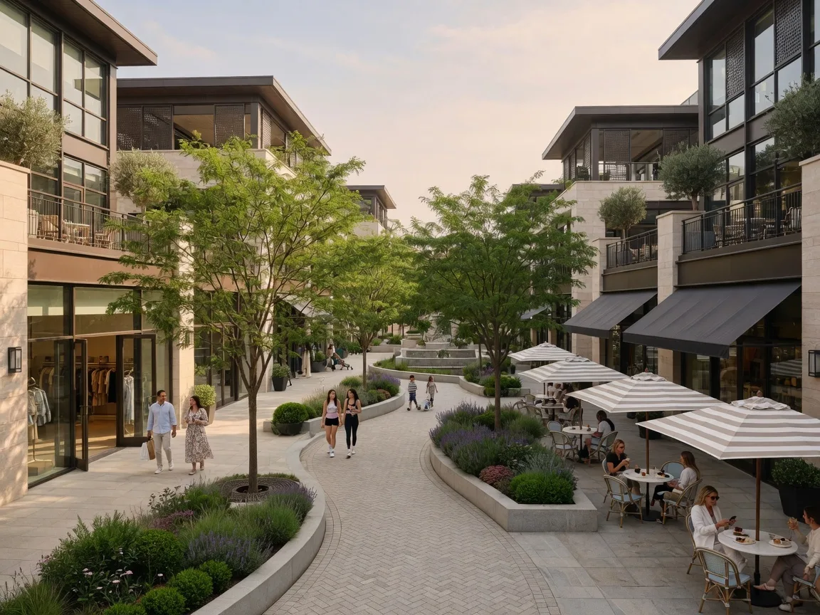 A tree-lined residential street in a Gainesville, Virginia planned neighborhood with well-maintained two-story homes, manicured lawns, and sidewalks