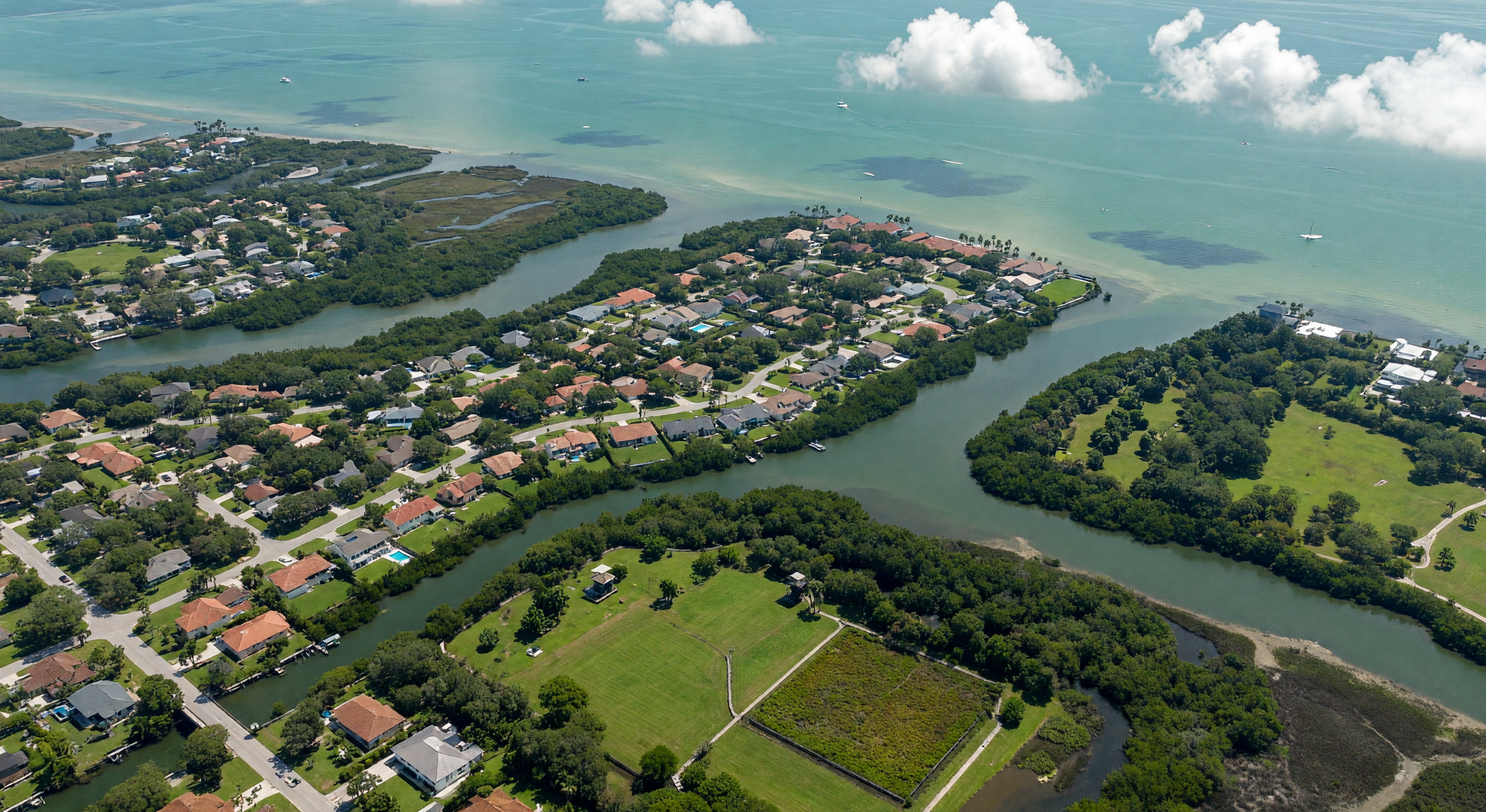 Aerial view of the Florida Nature Coast