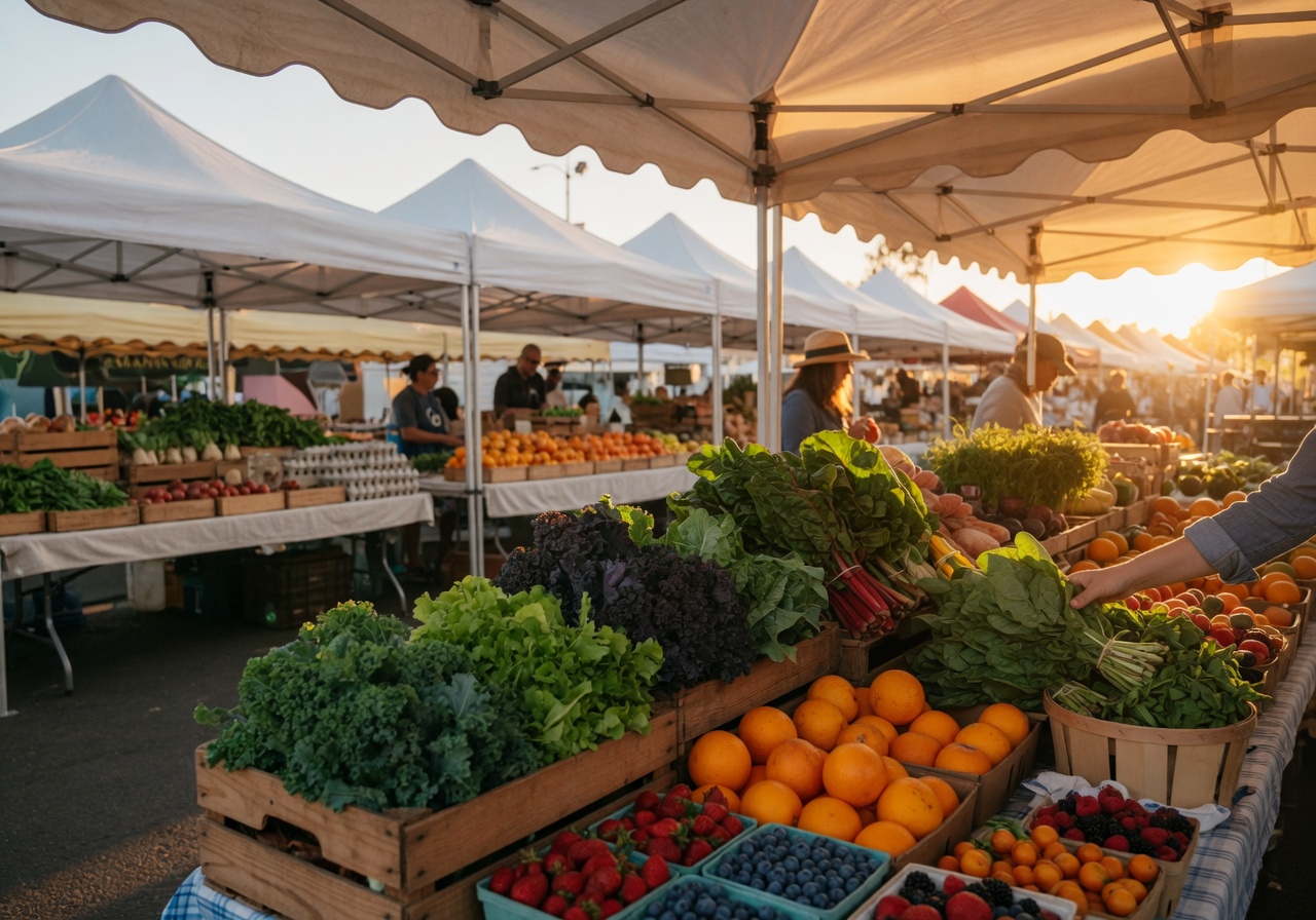 Uptown Farmers Market on a weekend morning