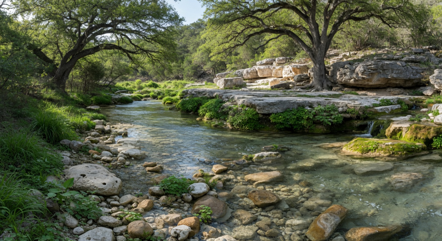 Edwards Aquifer region well water system serving Texas Hill Country homes