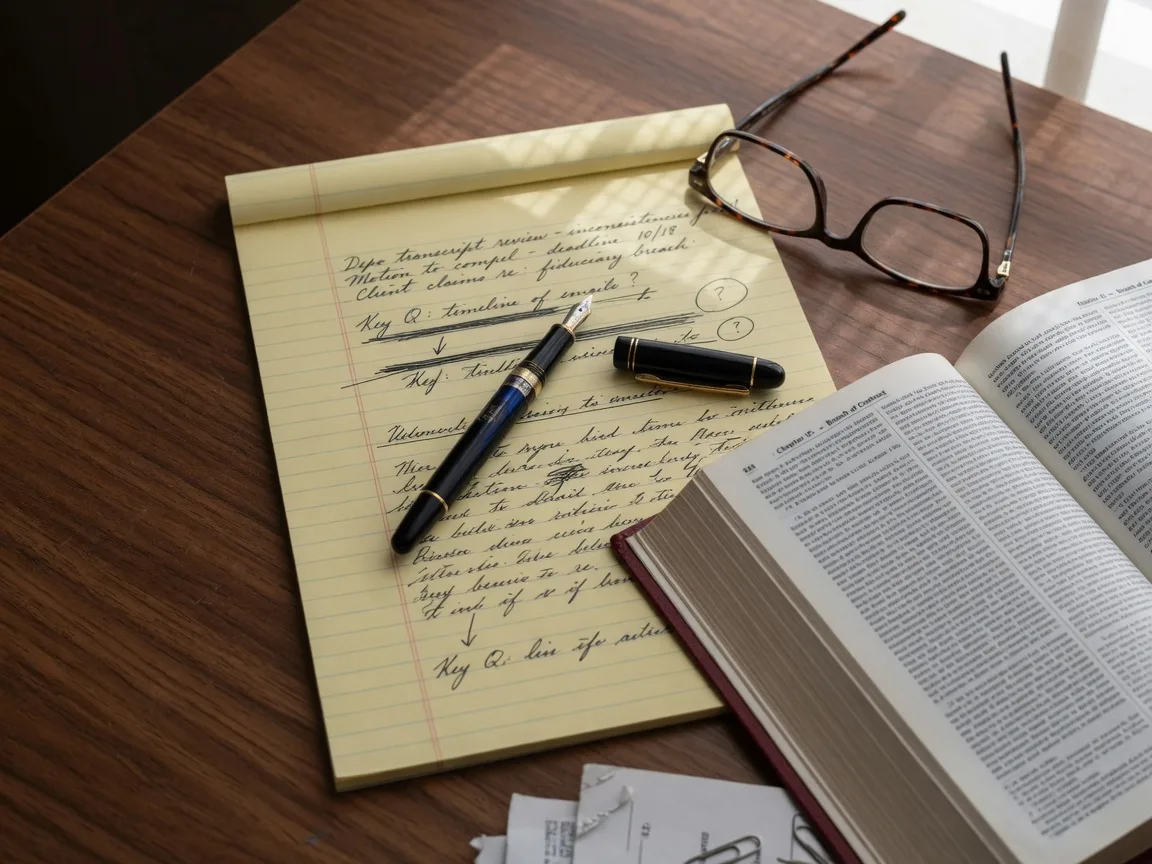 Legal documents and a pen on a desk, representing the application filing process for Texas probate.