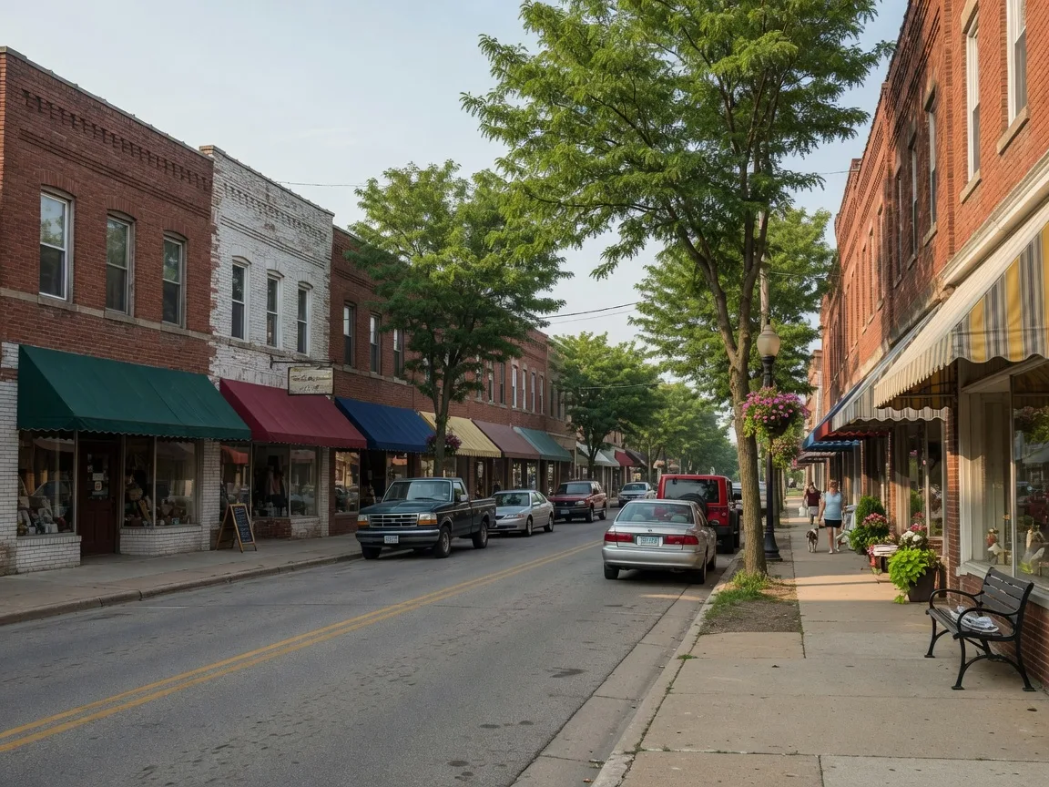 Caro community in Tuscola County, Michigan