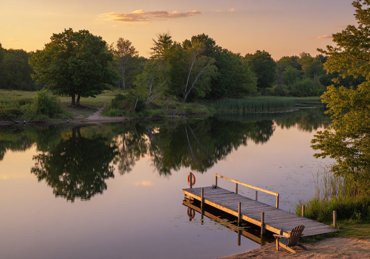 Community scene in Metamora, Michigan