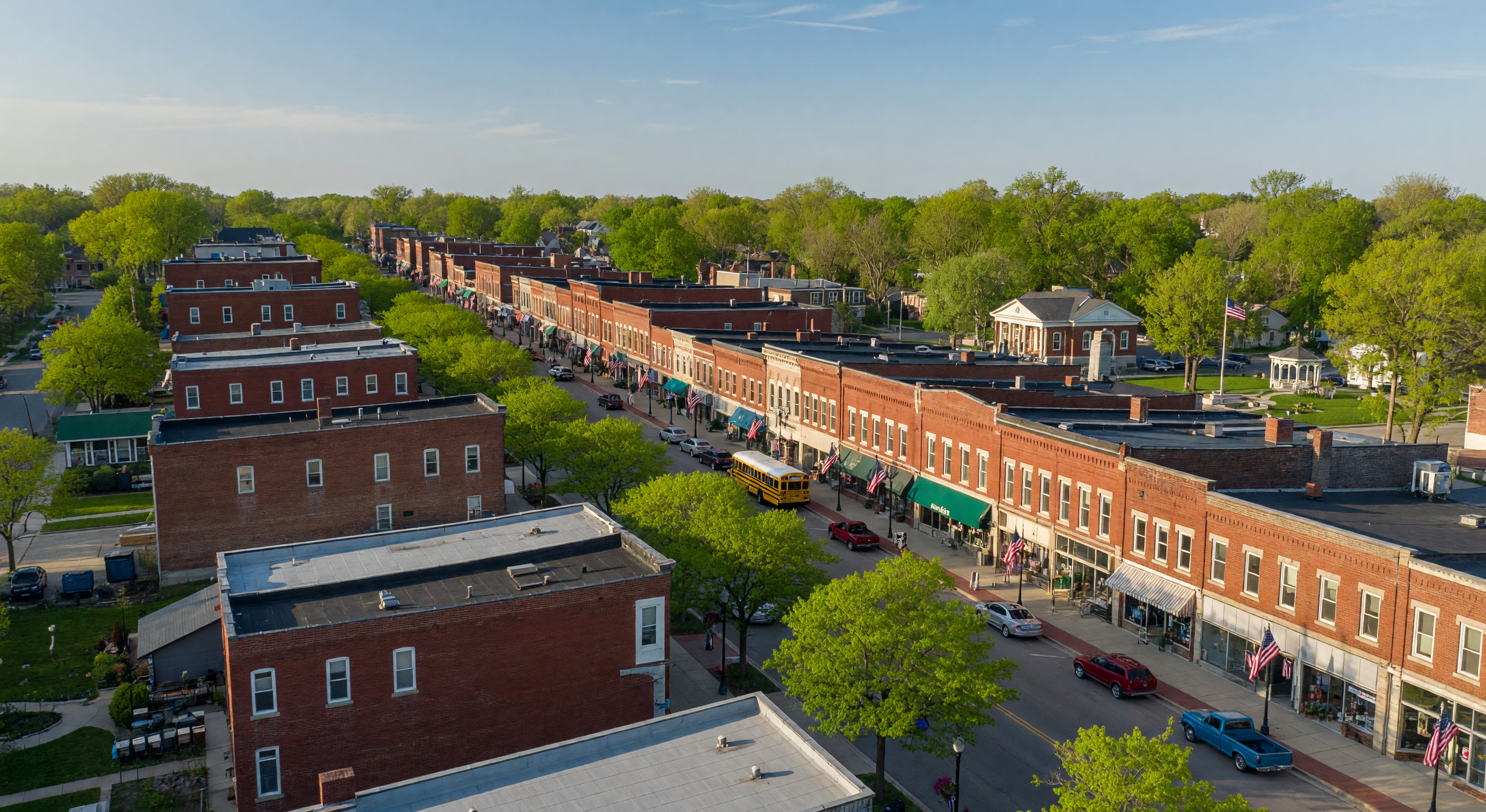 Community scene in Imlay City, Michigan
