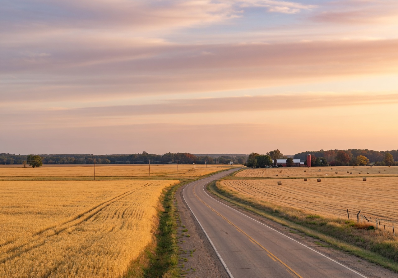 Community scene in Birch Run, Michigan