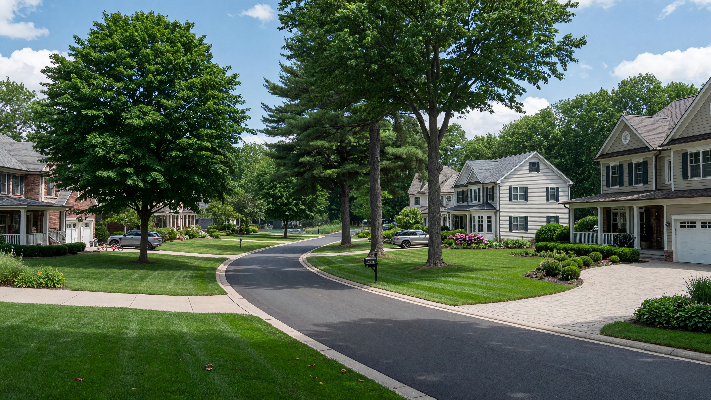 Auburn Hills Michigan community view with modern buildings and green spaces