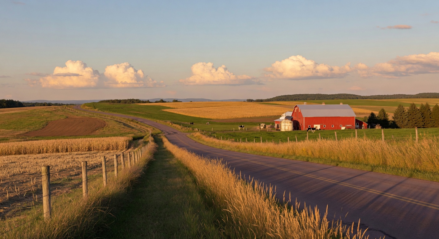 Community scene in Laingsburg, Michigan