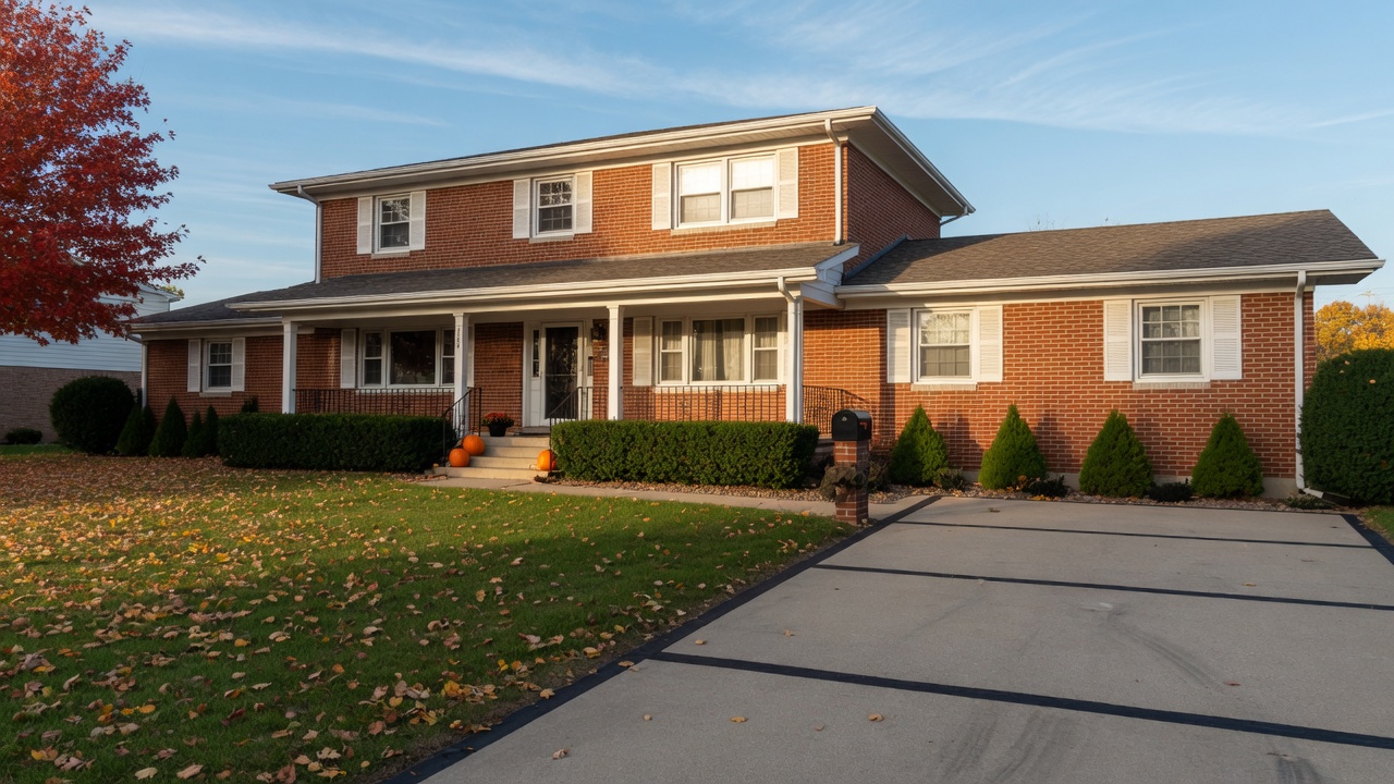 Well-maintained Mid-Michigan home with manicured landscaping