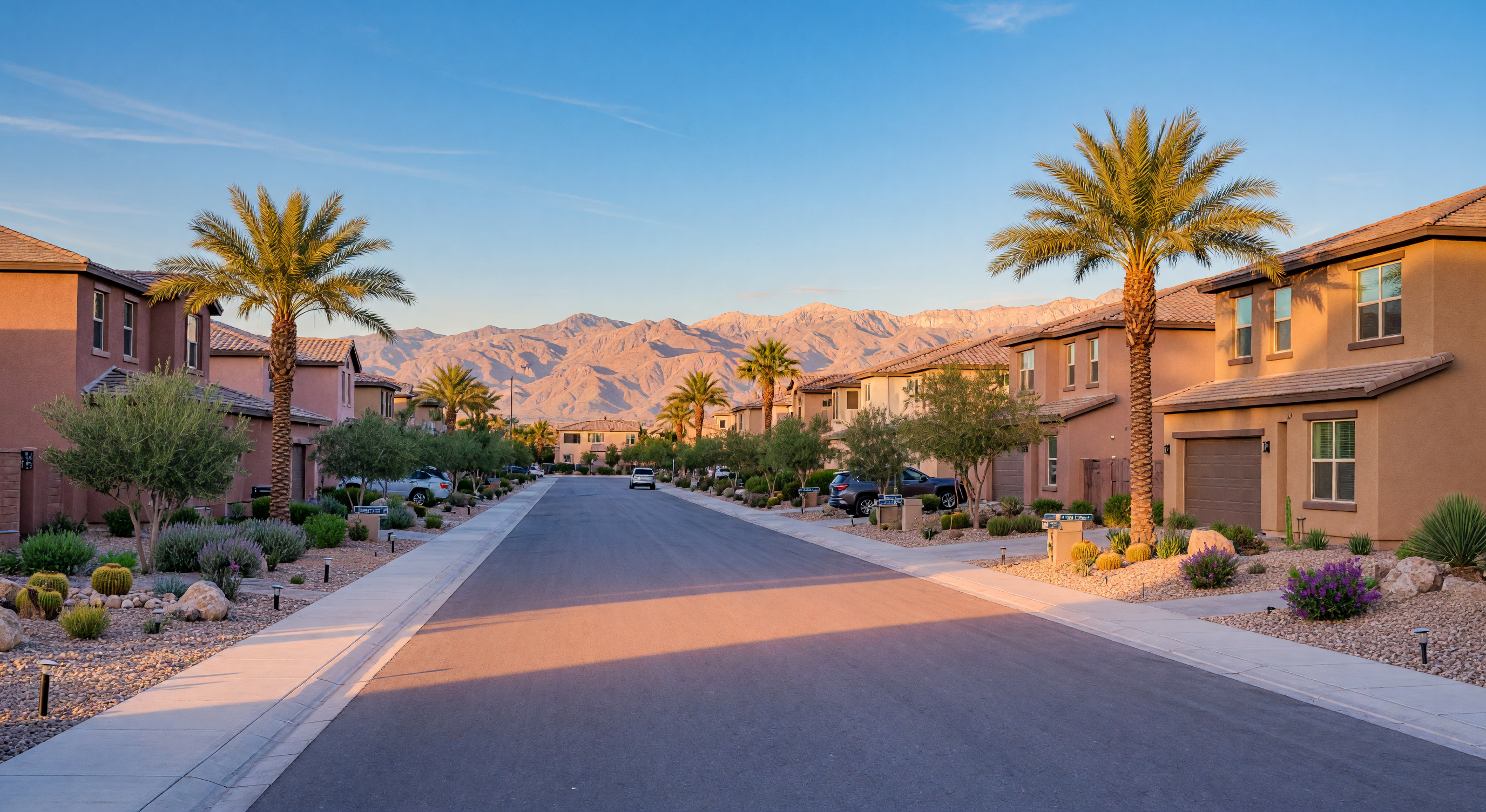 Modern streetscapes in Centennial Hills — new retail, dining, and the growing northwest corridor.