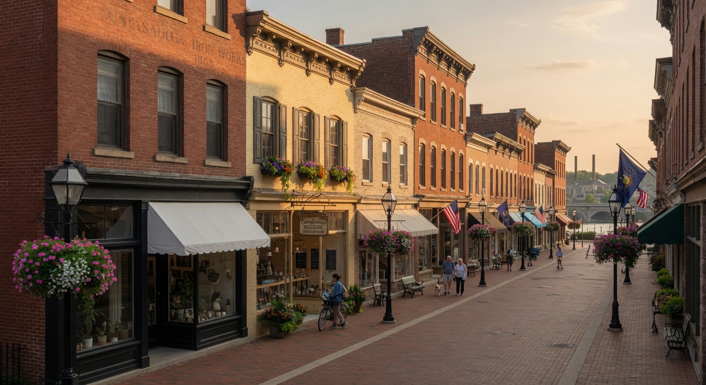 Historic Main Street in Bethlehem Pennsylvania