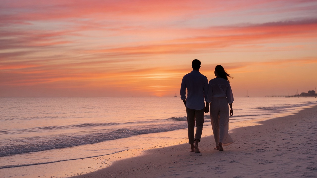 Sunset on a Sarasota beach