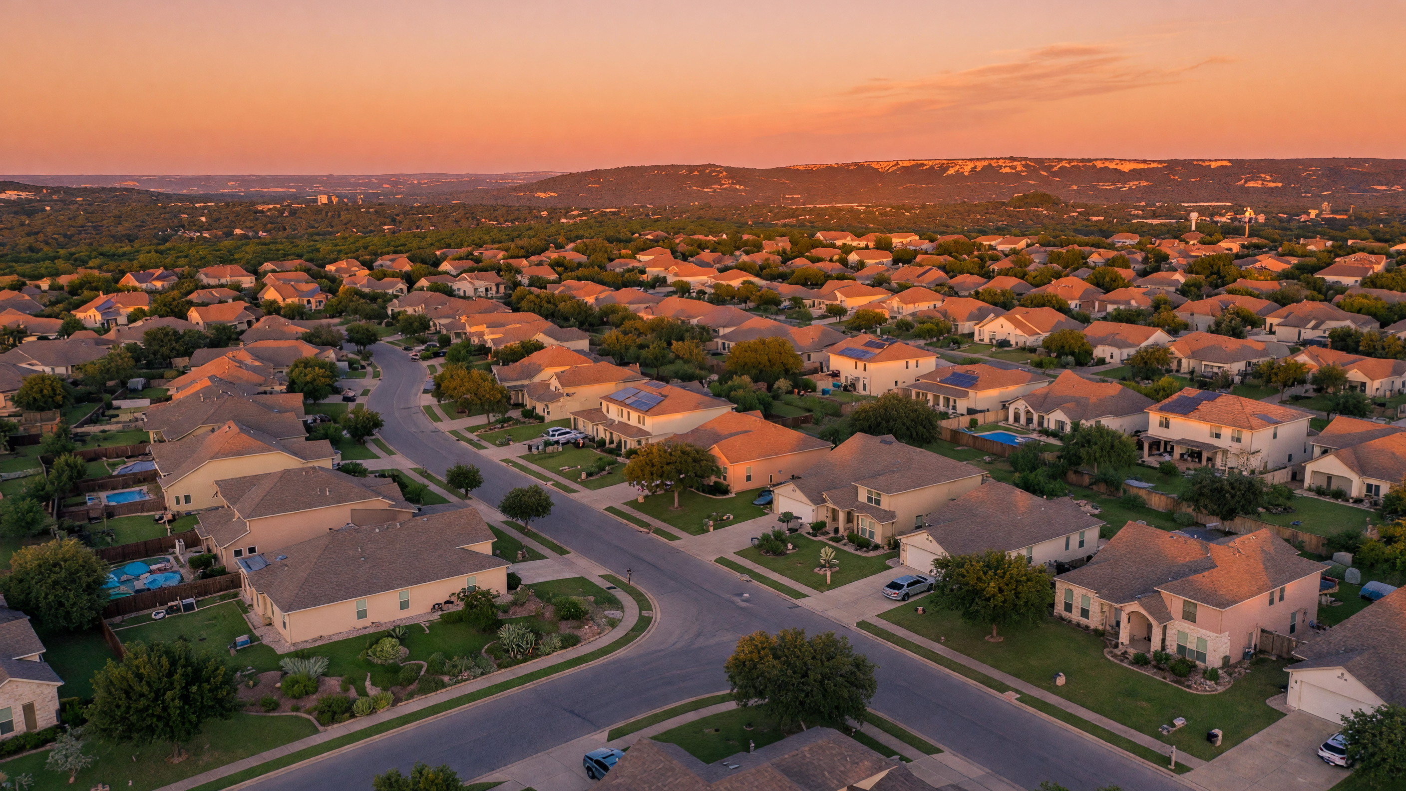 Aerial view of the San Antonio neighborhood