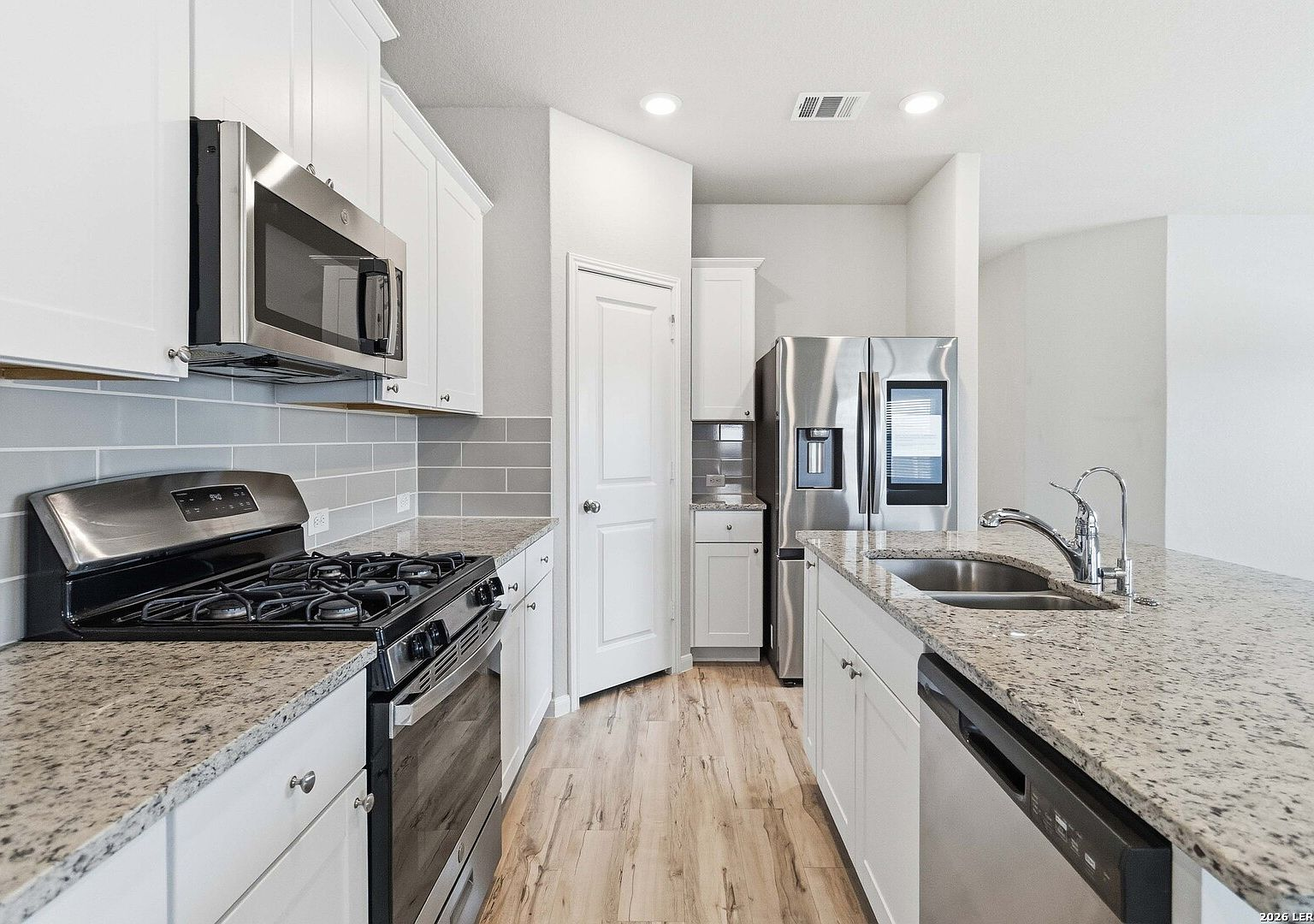 Kitchen workspace and island