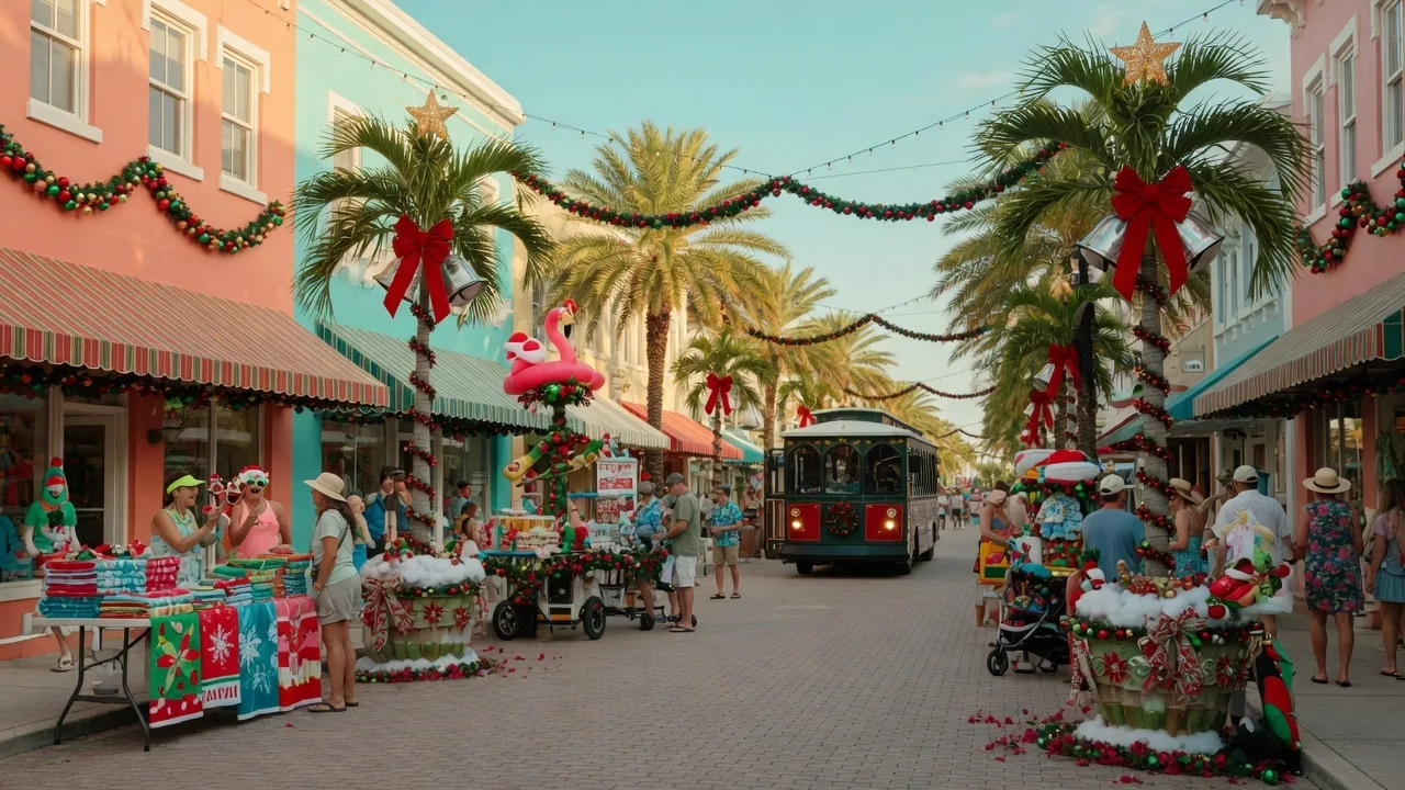 This Week on the Gulf Coast: Christmas in July in Venice, Free Bayfront Fitness & Farmers Market Finds
