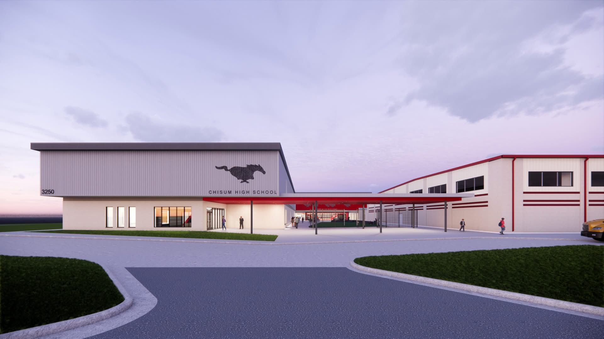 Chisum High School architectural rendering