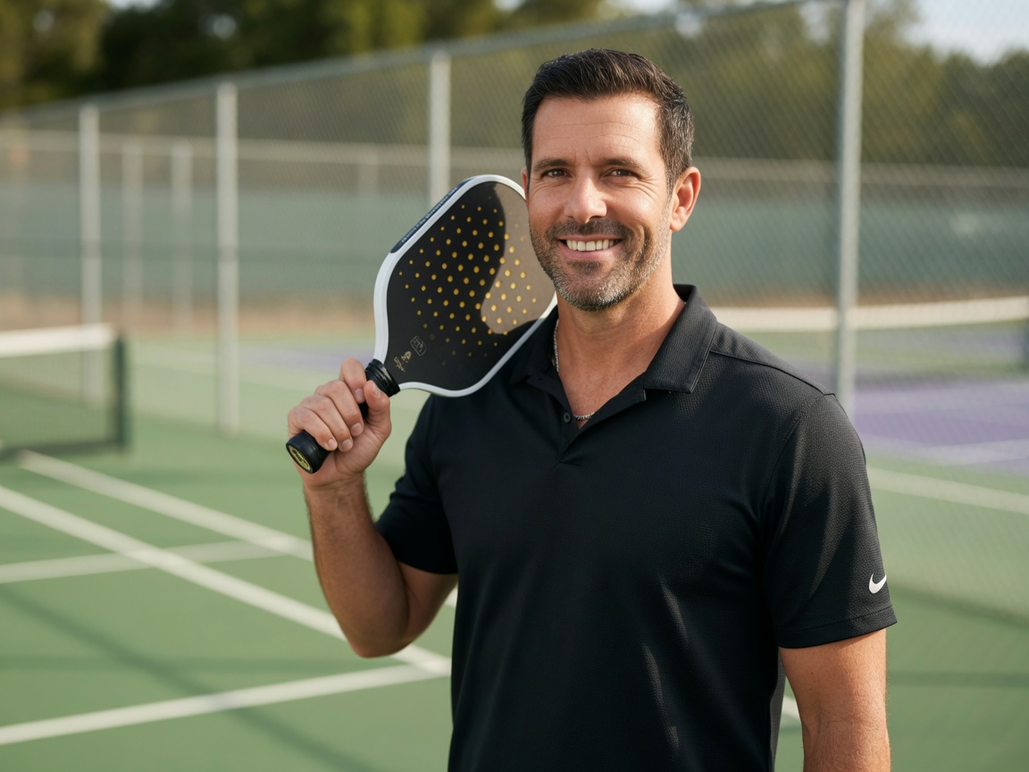 Portrait of Adam Stark, pickleball instructor