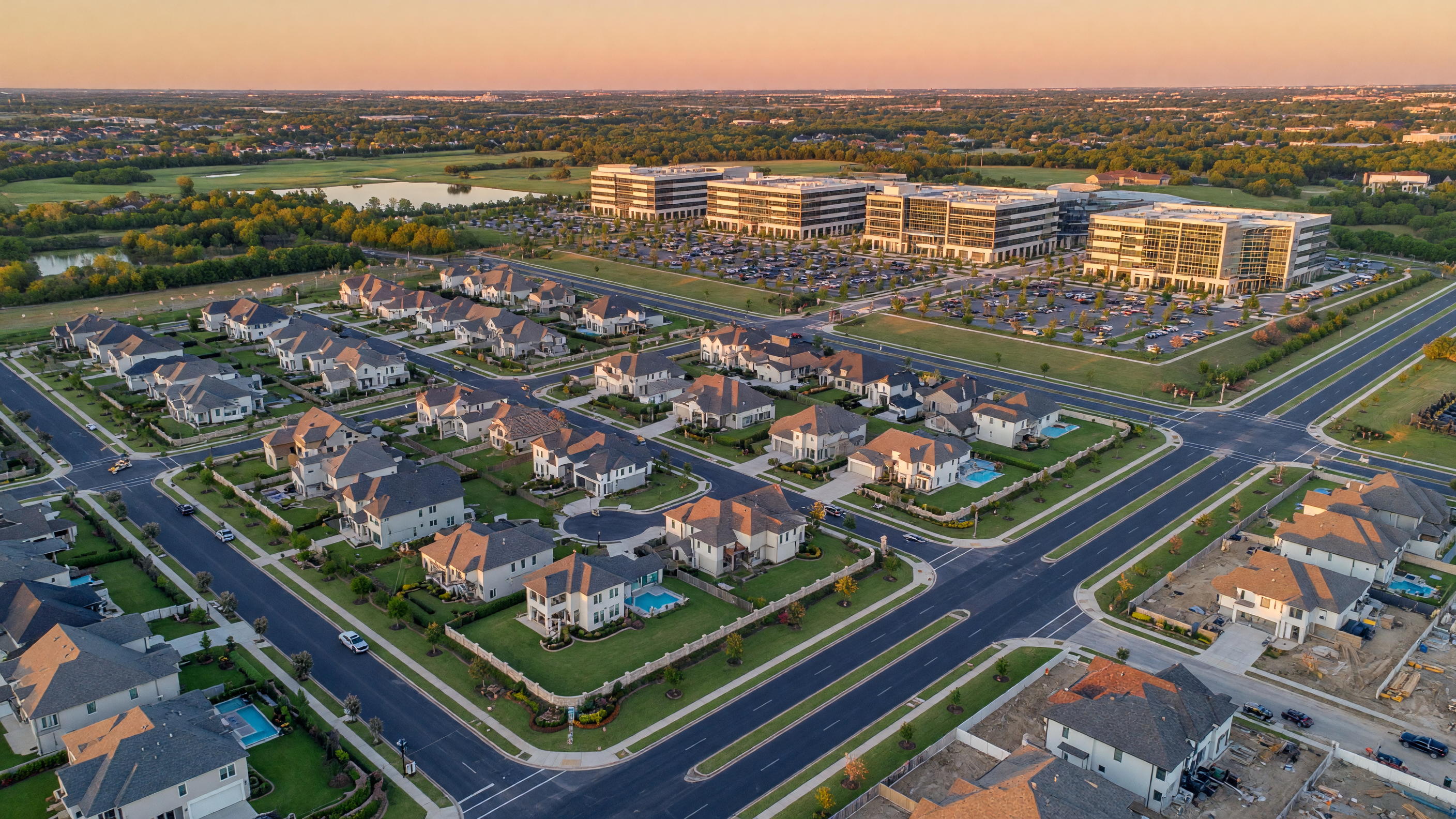Aerial view of Collin County, Texas — one of the fastest-growing real estate investment markets in the country