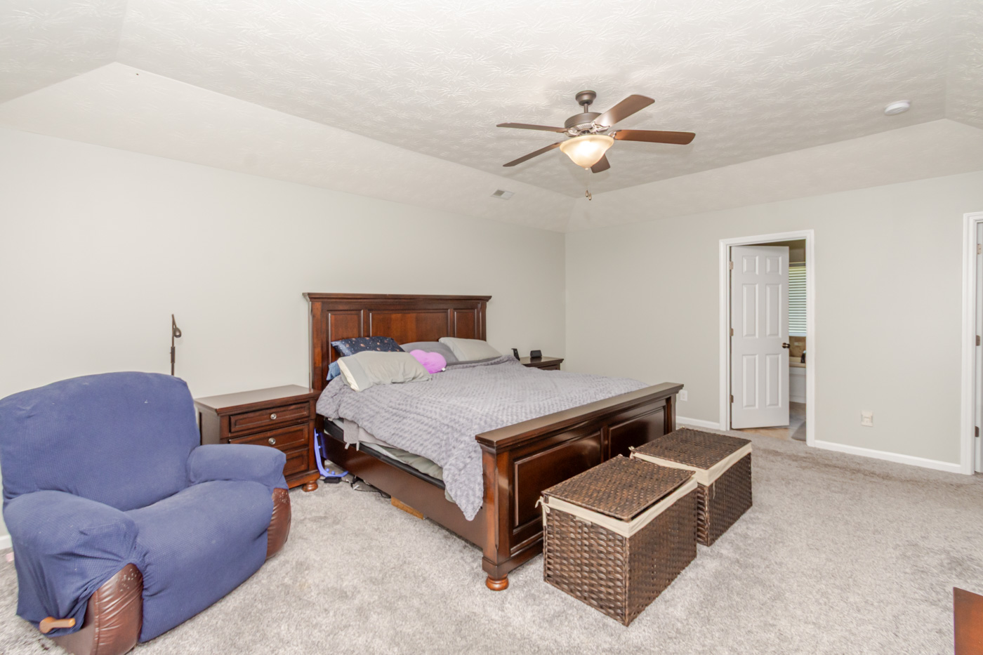 Spacious primary bedroom suite