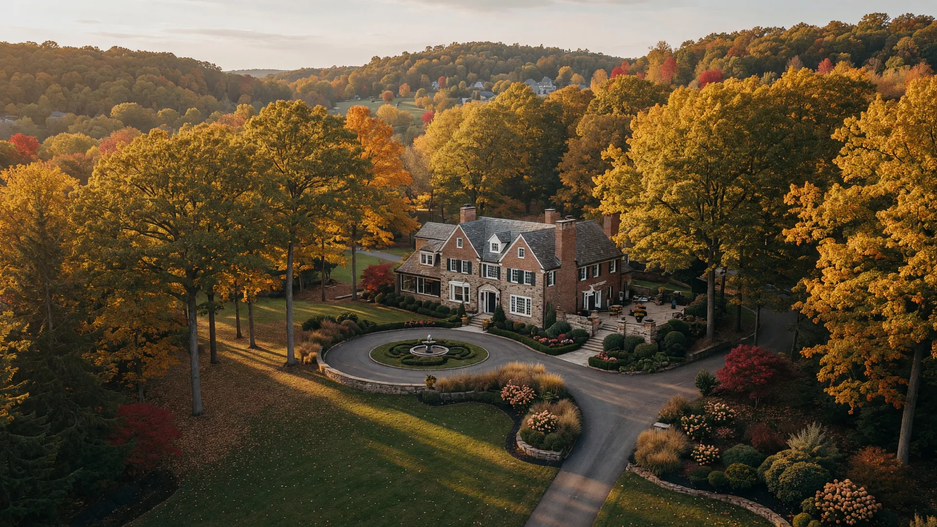 Luxury estate home in the wooded hills of Northeast Ohio