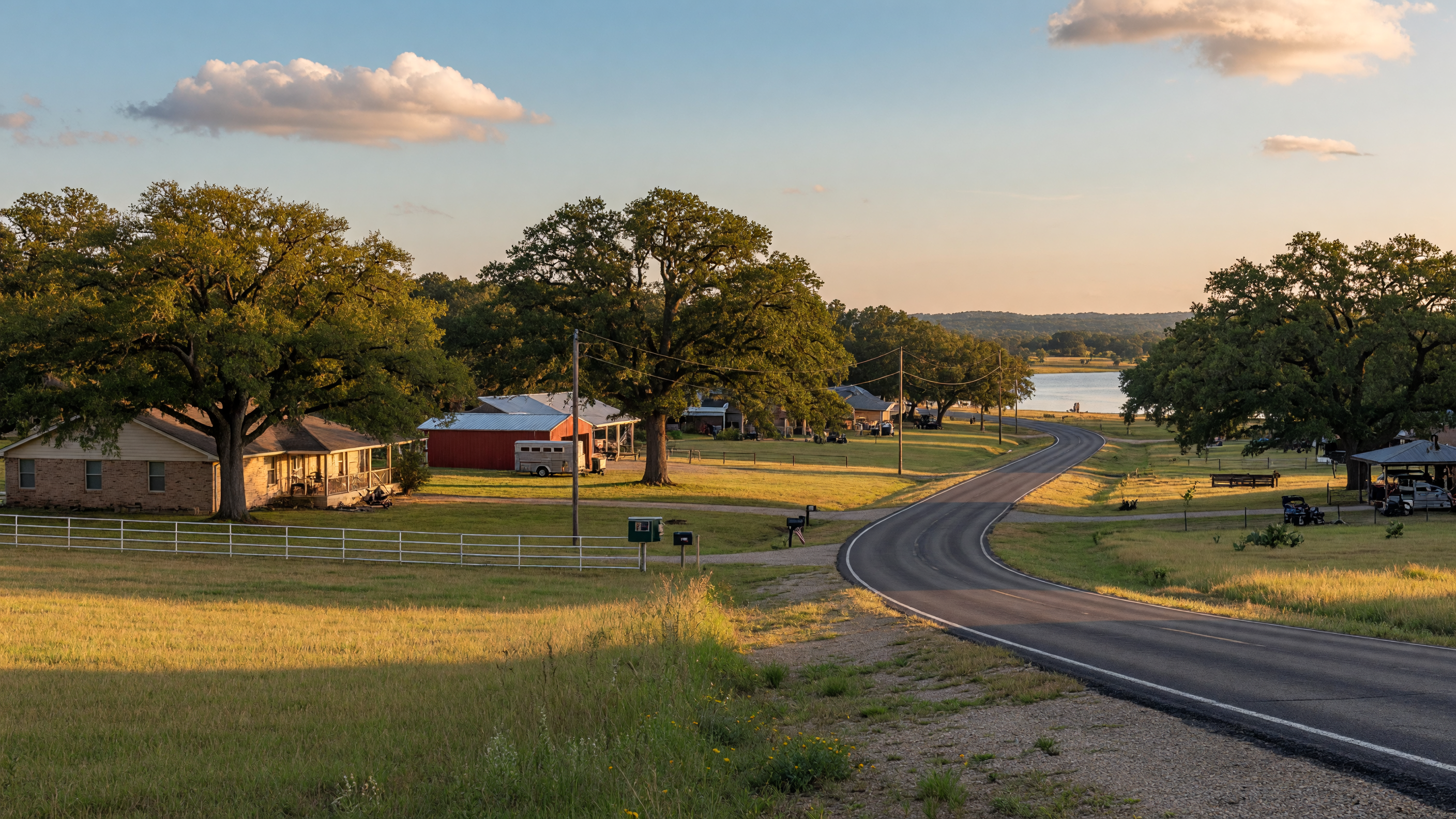 Lake Houston waterfront near Huffman, Texas