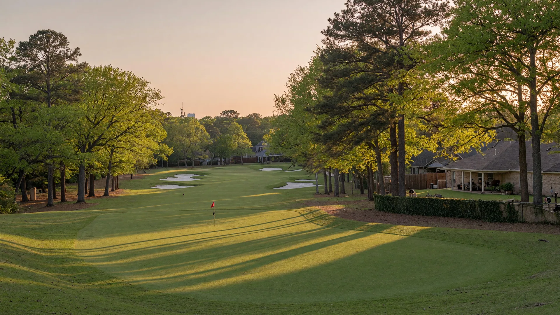 Golf course fairway in Atascocita Shores, Humble Texas
