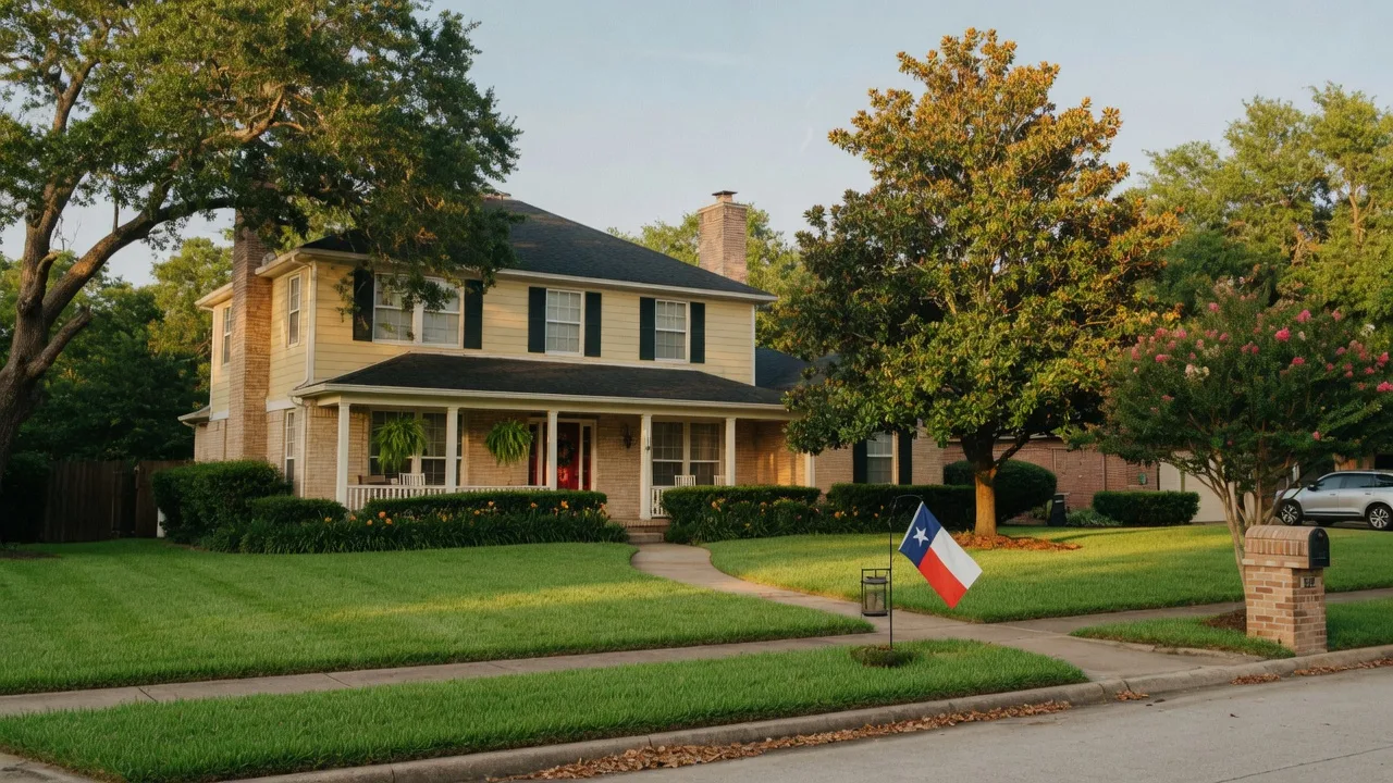 A well-maintained suburban home in the Lake Houston area