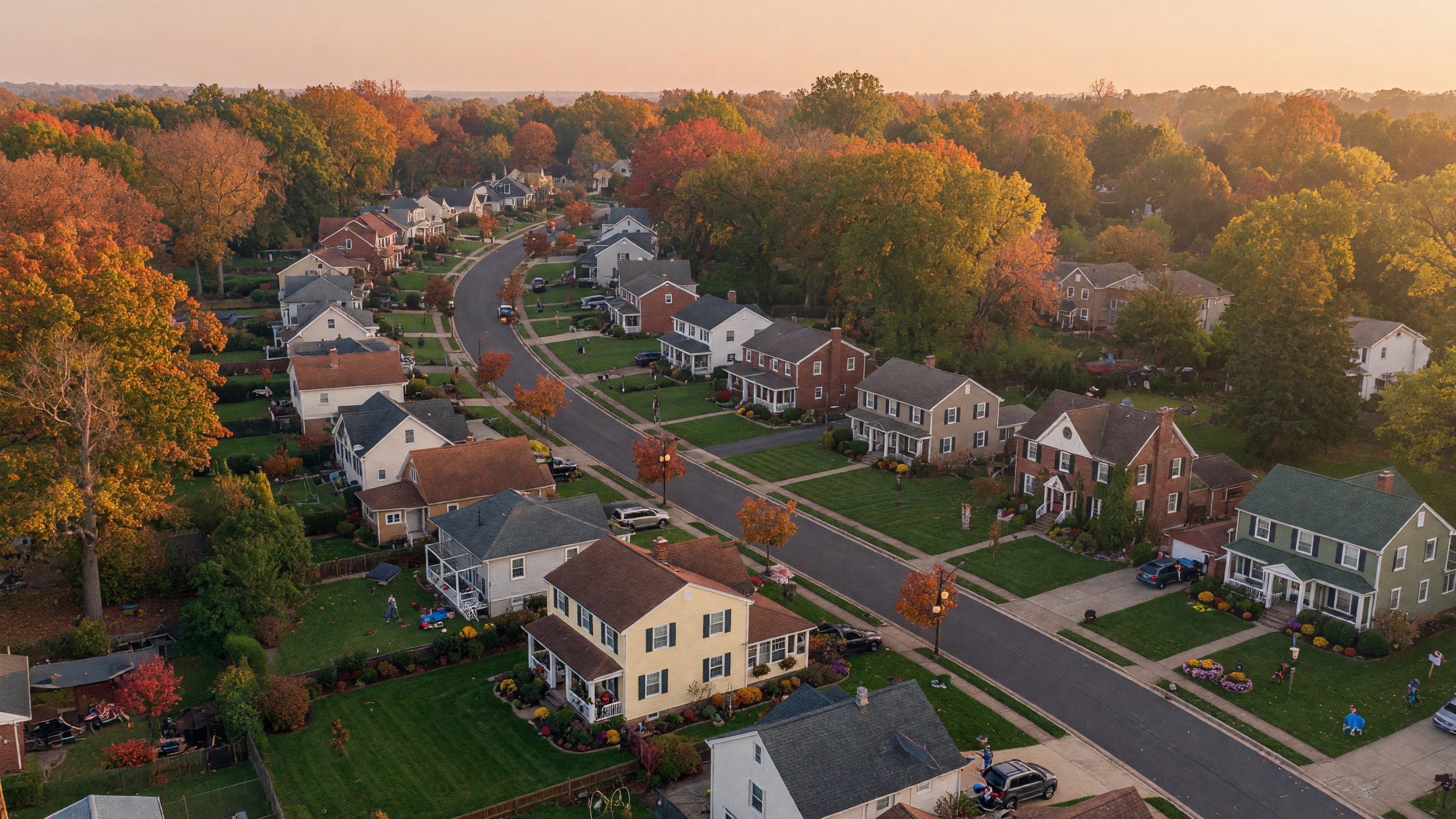 Residential neighborhood in Auburn, Alabama