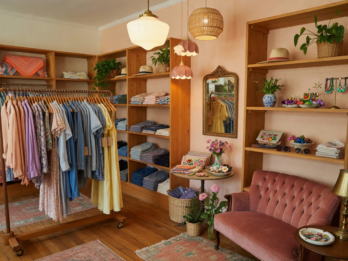 Boutique interior in downtown Auburn