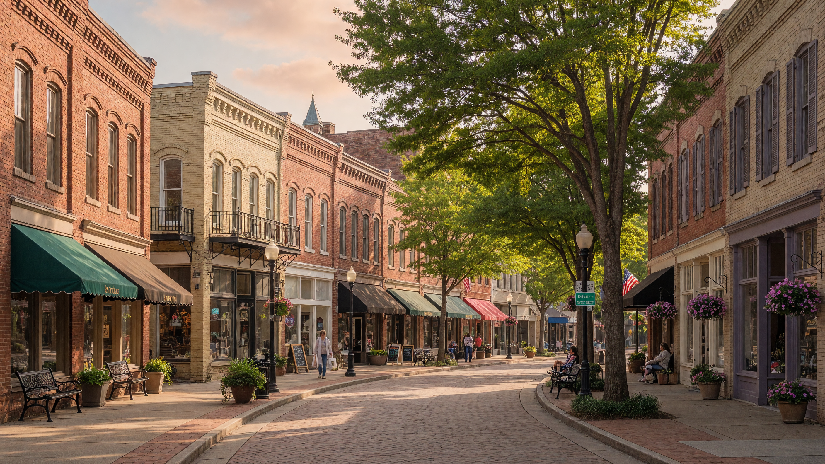 Roswell Georgia historic downtown Canton Street