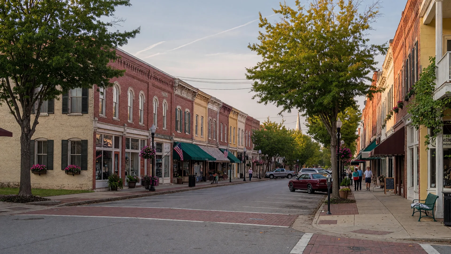 Downtown Conyers Georgia historic Main Street district