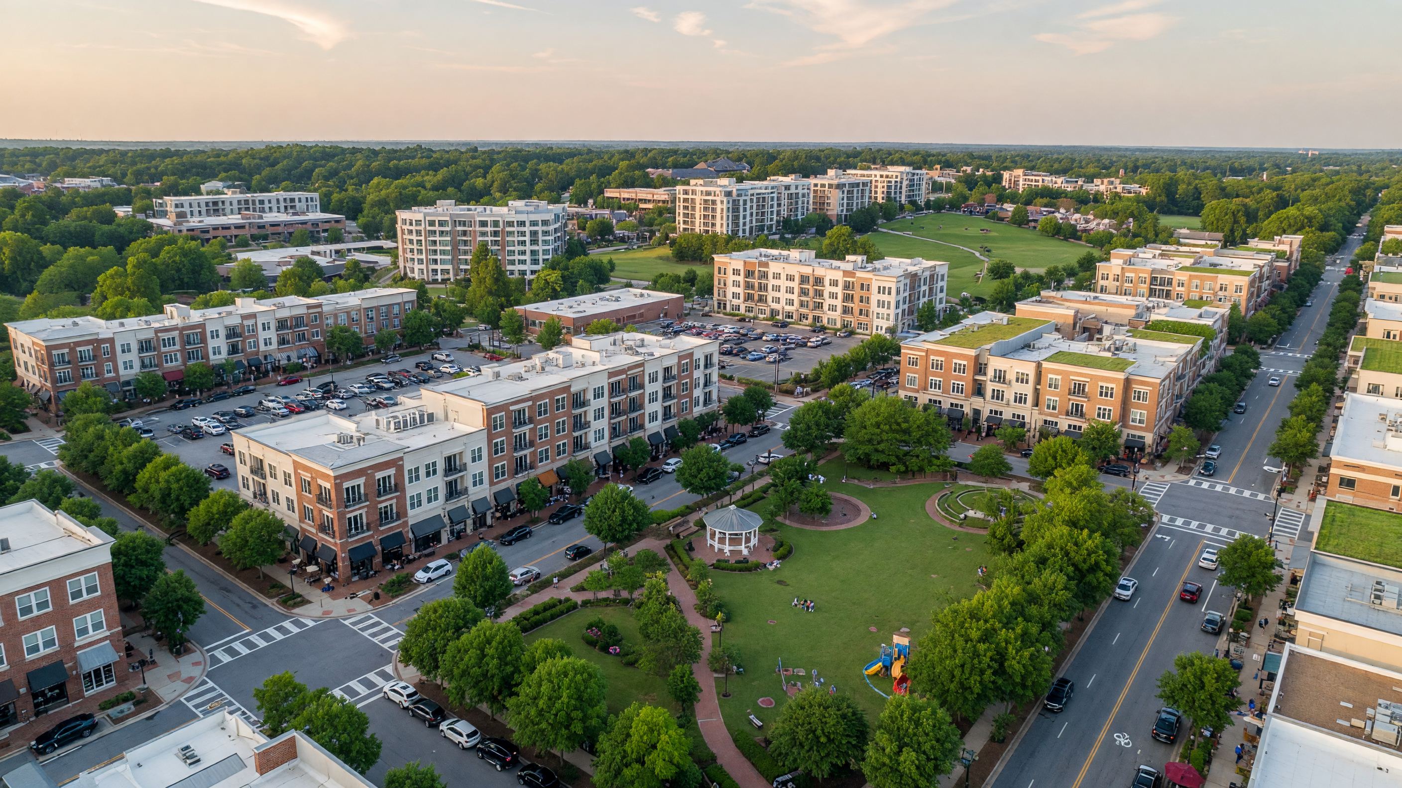 Alpharetta Georgia town center and downtown area