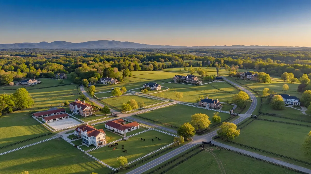 Milton Georgia equestrian estates and rolling green pastures