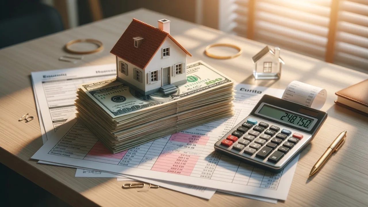A calendar and house model representing the timeline for selling a home in Atlanta