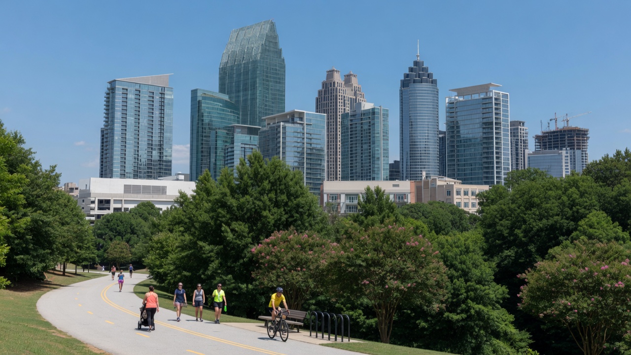 Midtown Atlanta neighborhood — Cosmopolitan energy with green space