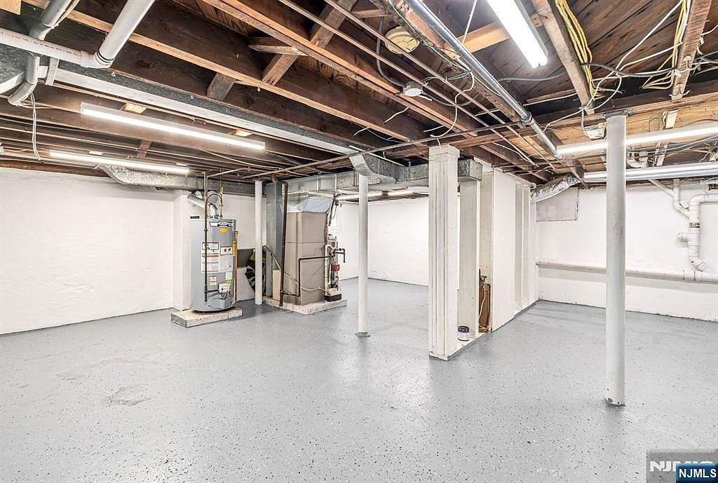 Semi-finished basement with updated utilities