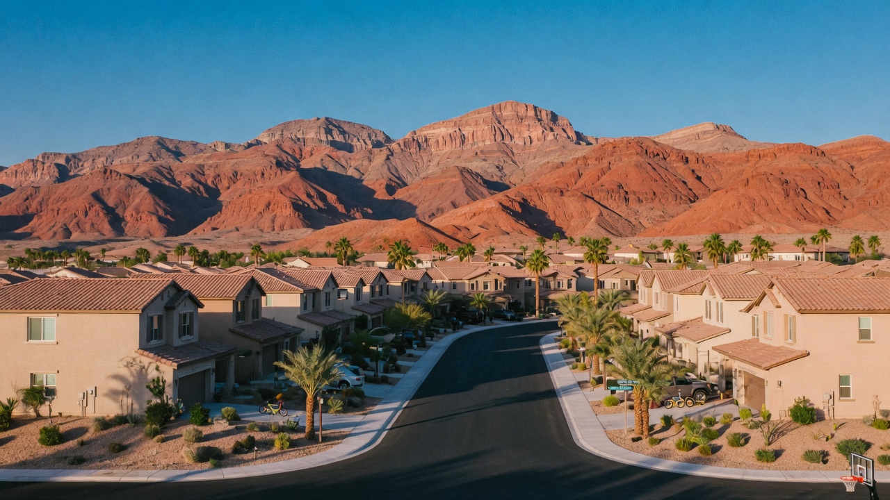 Henderson Nevada master-planned community with desert mountains
