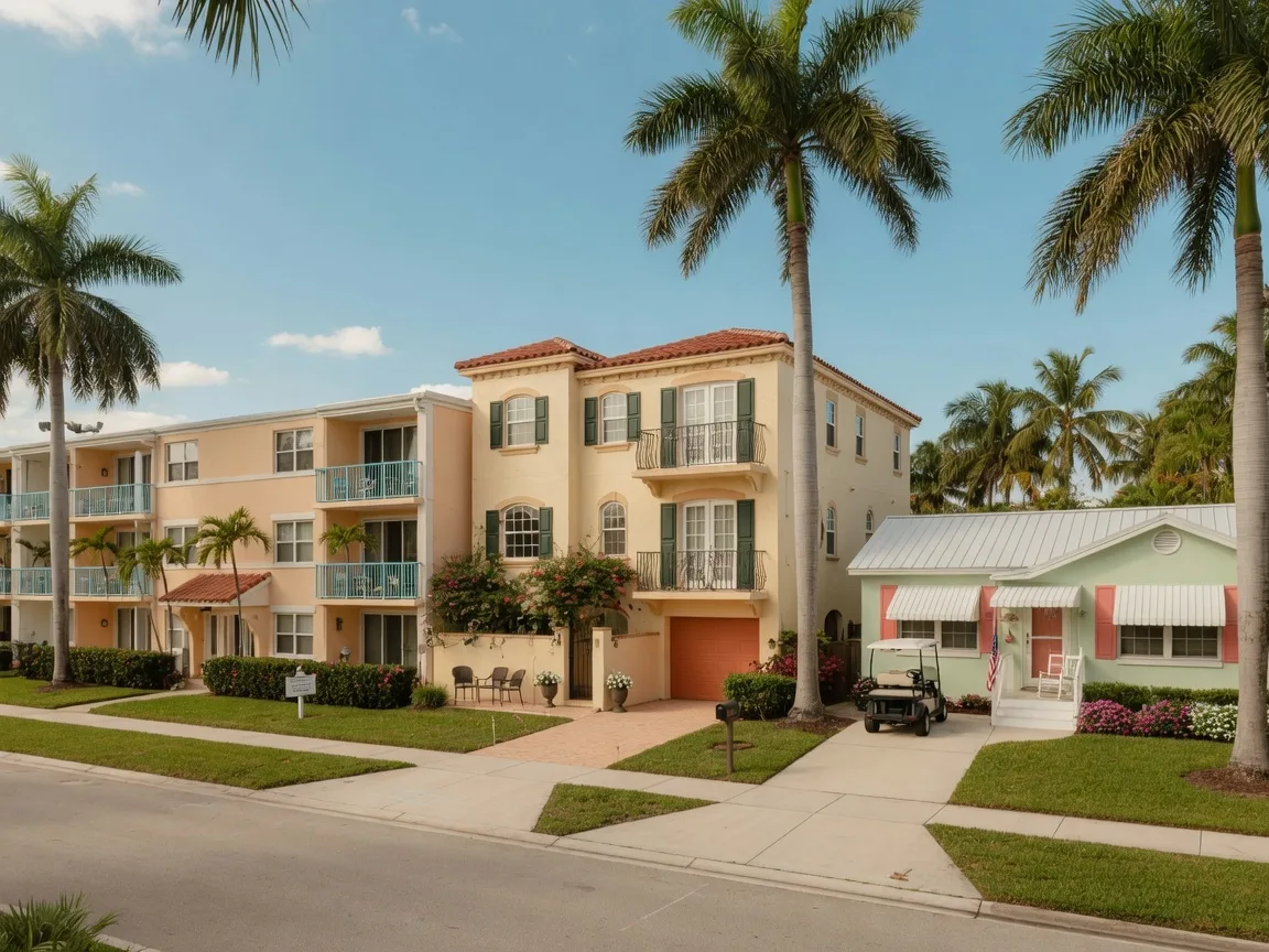 Palm Beach County retirement housing budget including property taxes, insurance, HOA fees, and maintenance.