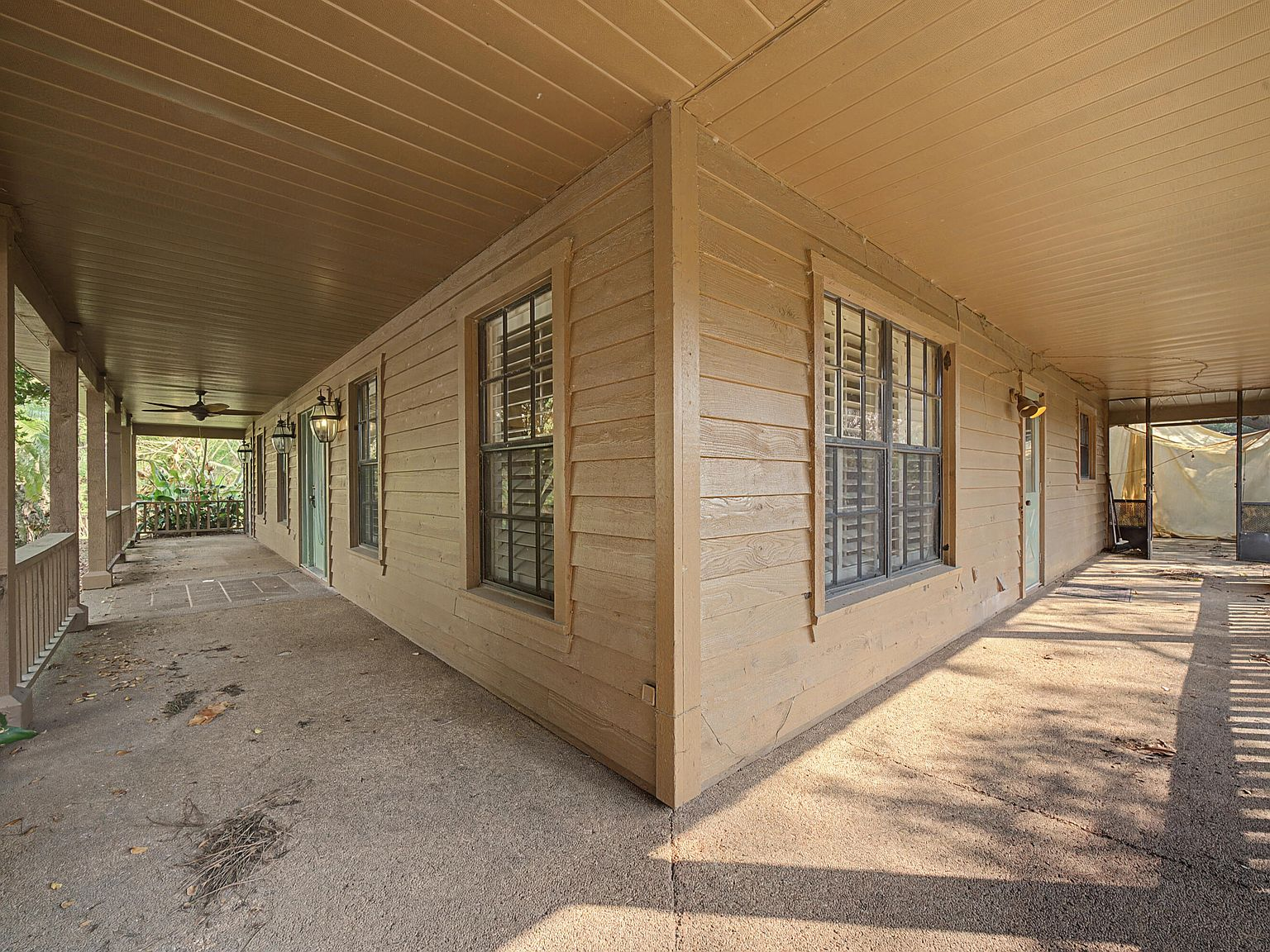 Wrap-around covered porch